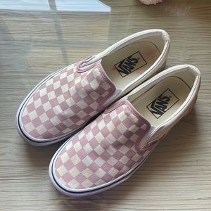 vans slip on size 6.5 men 8 women light worn